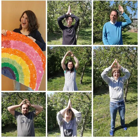 Regenborgen gegen Corona