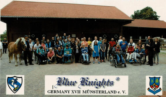 Treffen mit den Blue Knights auf dem Hof Feuler in Marl